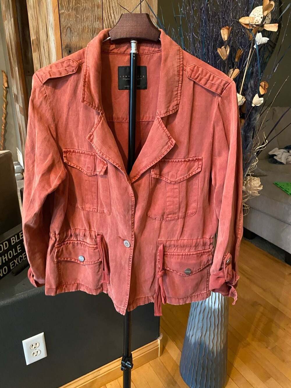 Sanctuary Utility Field Jacket Coral Size S